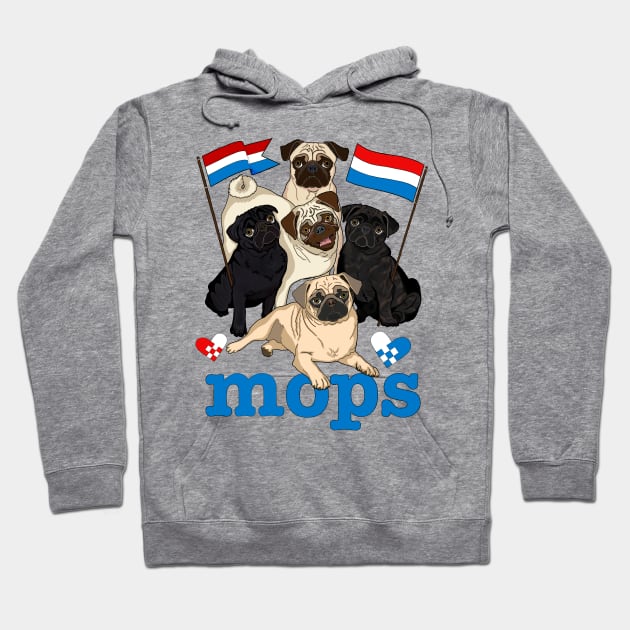 MOPS! Luxembourgish edition! Hoodie by FivePugs